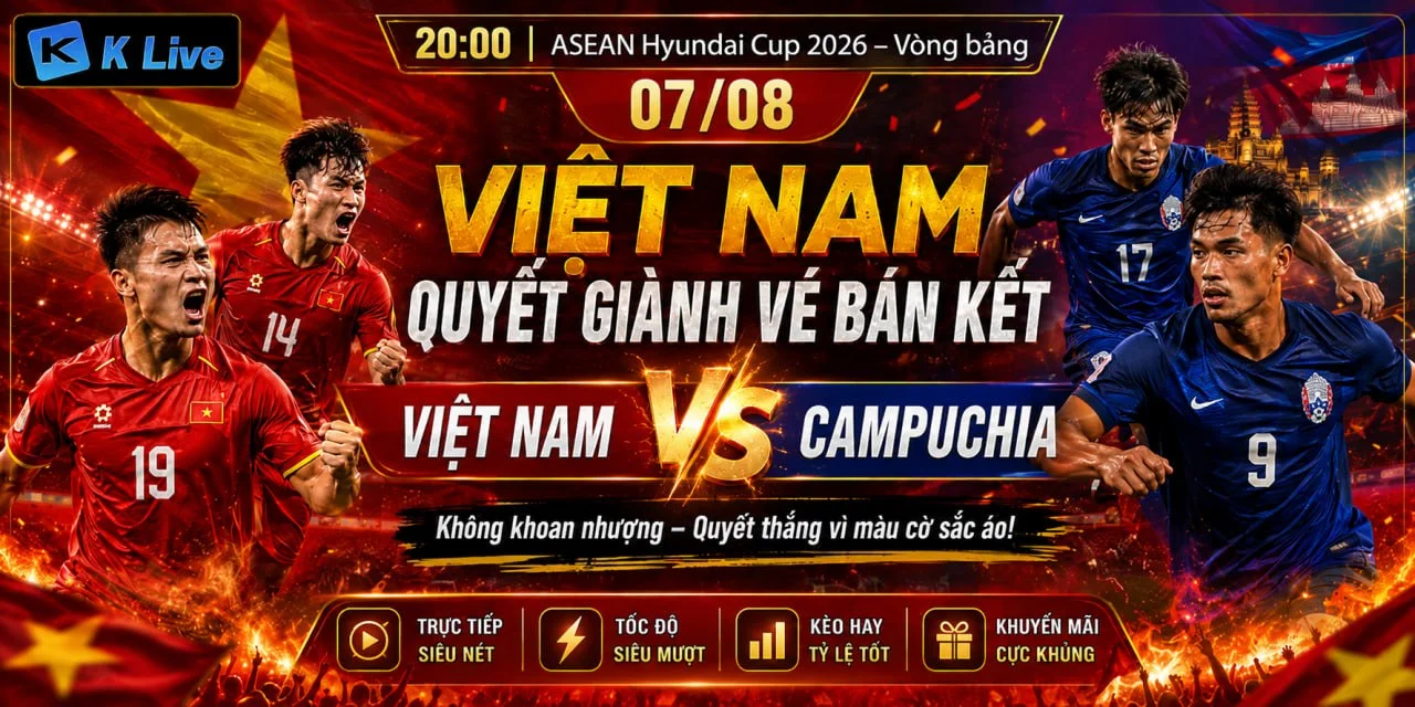 AFF CUP 2026 : VIỆT NAM VS CAMPUCHIA