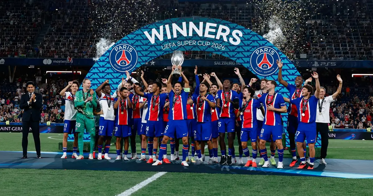 PSG ĐÁNH BẠI ASTON VILLA, BẢO VỆ THÀNH CÔNG UEFA SUPER CUP TRONG ĐÊM KVARATSKHELIA VÀ DOUÉ TỎA SÁNG
