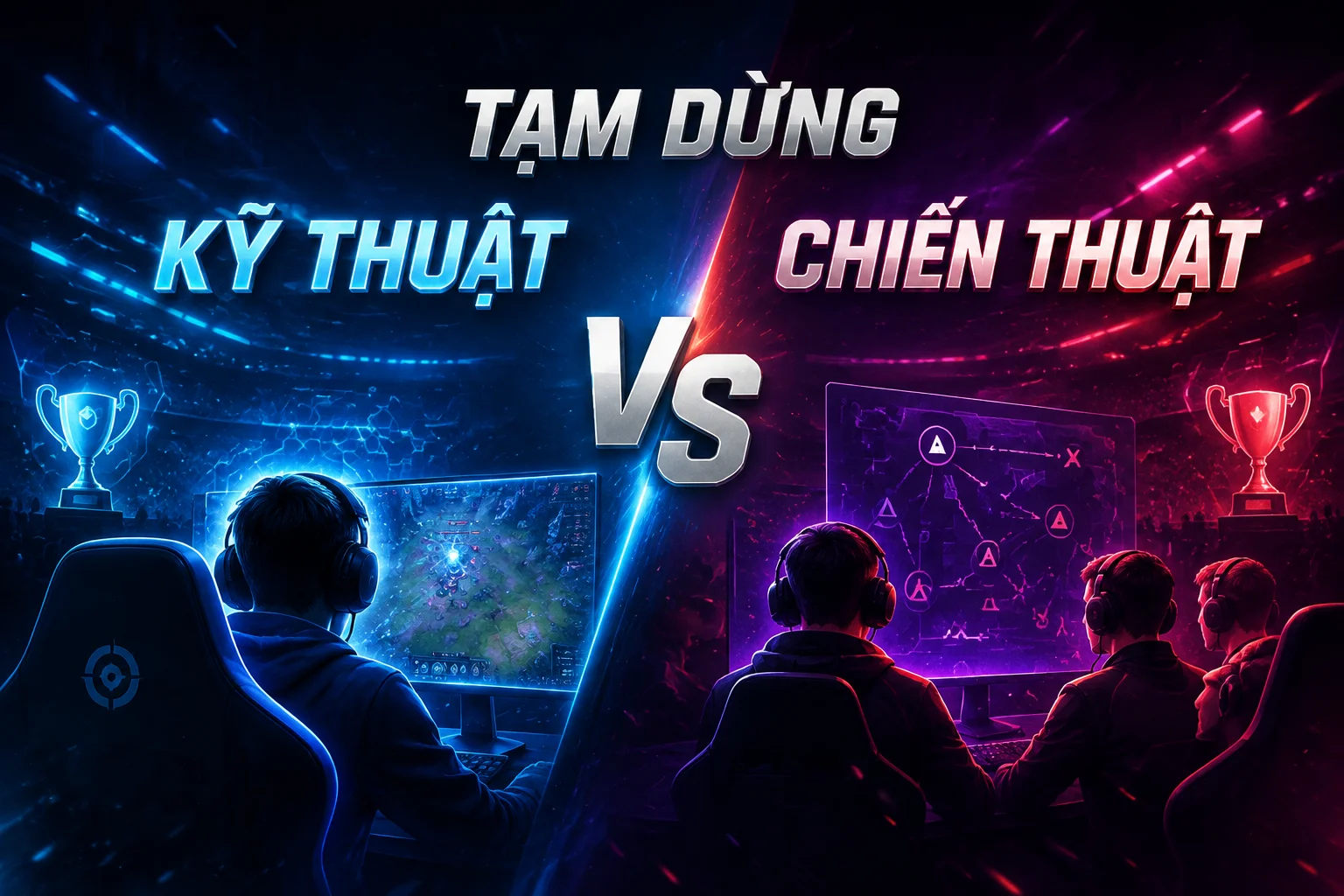 Tạm dừng kỹ thuật và tạm dừng chiến thuật trong thi đấu esports khác nhau như thế nào?
