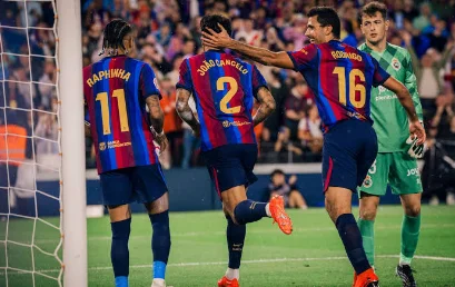 BARCELONA THẮNG 7-2 RACING SANTANDER: RAPHINHA LẬP HAT-TRICK, FLICK ĐI VÀO LỊCH SỬ
