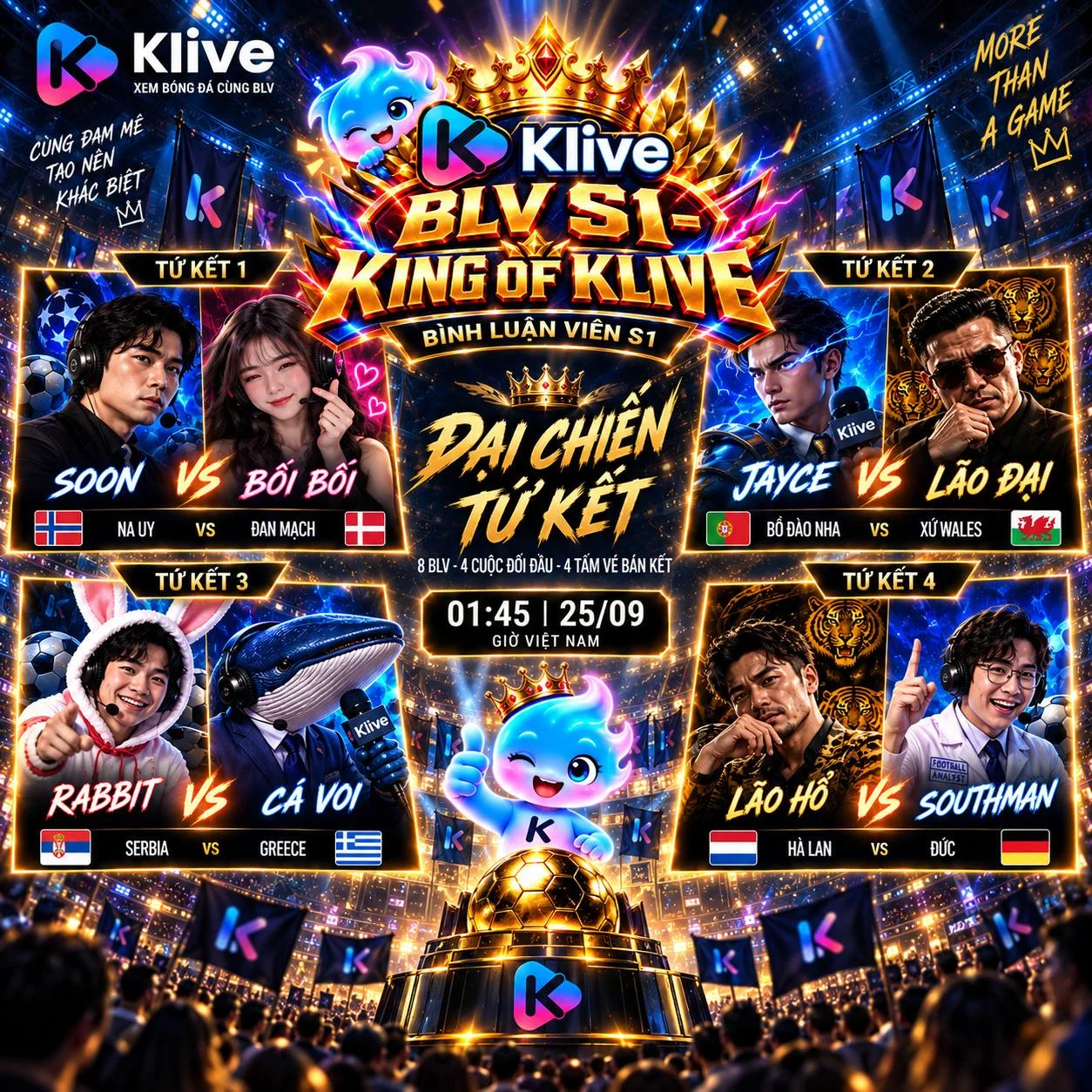 KING OF KLIVE : 8 BLV ĐẠI CHIẾN - CHỈ MỘT NỬA ĐƯỢC QUYỀN ĐI TIẾP