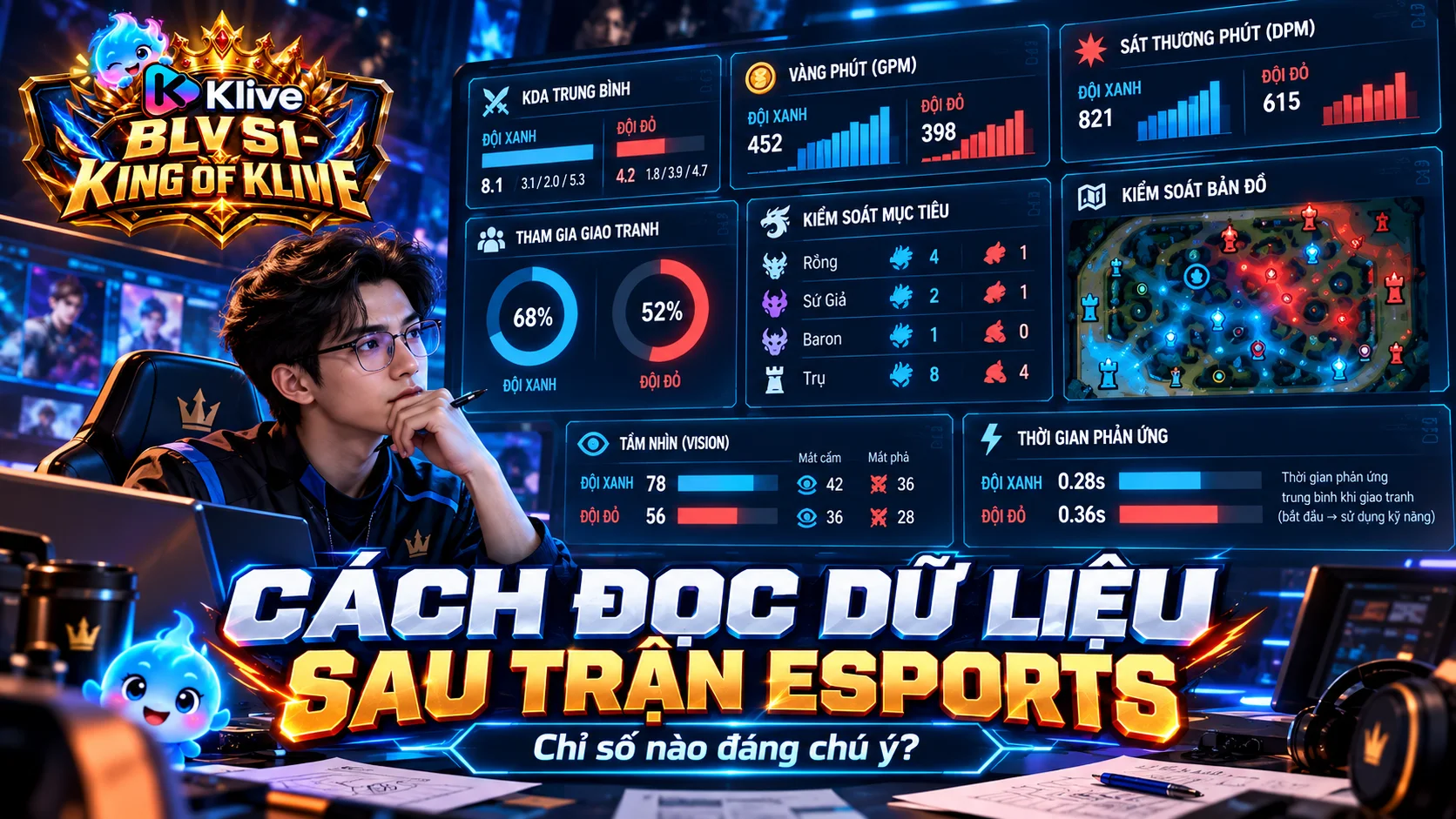 Cách đọc phân tích dữ liệu sau trận Esports? Những chỉ số nào đáng chú ý nhất?